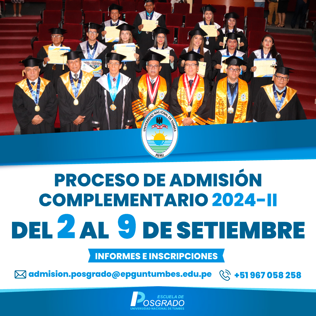 Proceso de admisión complementario 2024-II